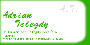 adrian telegdy business card